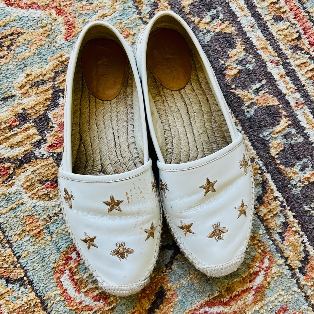 GUCCI 🤩 ESPADRILLES EMBROIDERED BEE SZ 39